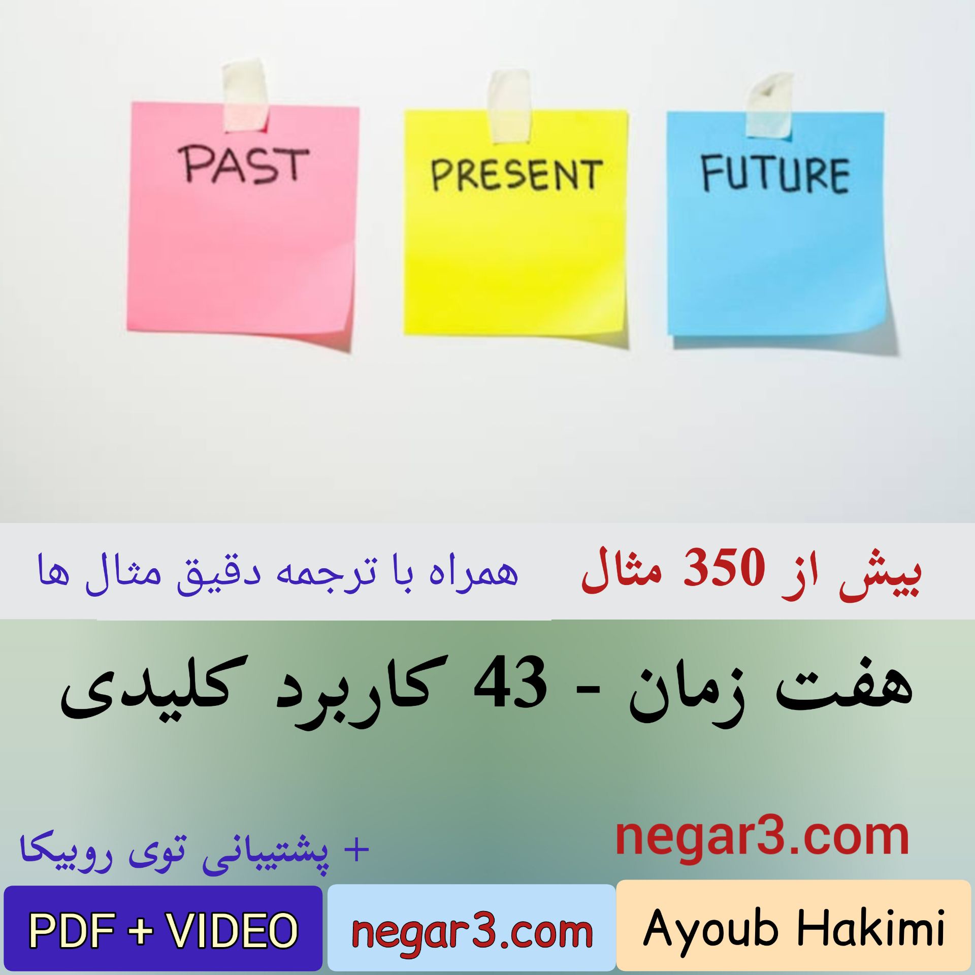 7 زمان انگلیسی - 43 کاربرد کلیدی